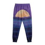 8-Bit Pixel Digital Landscape Print Sweatpants