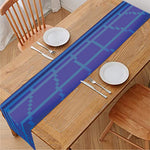 8-Bit Pixel Digital Landscape Print Table Runner