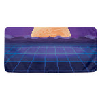 8-Bit Pixel Digital Landscape Print Towel