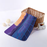 8-Bit Pixel Digital Landscape Print Towel