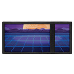 8-Bit Pixel Digital Landscape Print Trifold Wallet