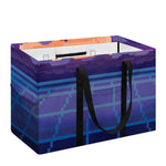 8-Bit Pixel Digital Landscape Print Utility Tote Bag