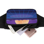 8-Bit Pixel Digital Landscape Print Waist Bag