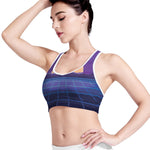 8-Bit Pixel Digital Landscape Print Women's Sports Bra