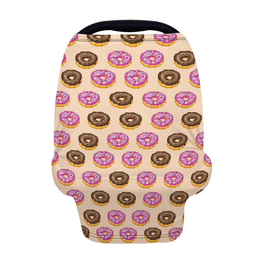 8-Bit Pixel Donut Print Baby Seat Cover