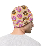 8-Bit Pixel Donut Print Beanie