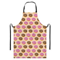 8-Bit Pixel Donut Print Bib Apron With Pocket