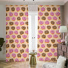 8-Bit Pixel Donut Print Blackout Pencil Pleat Curtains