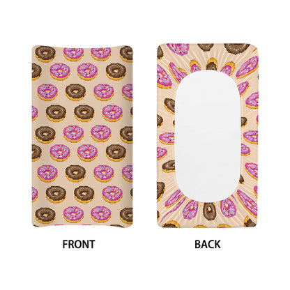 8-Bit Pixel Donut Print Changing Pad Cover