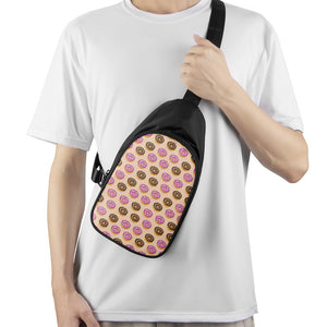 8-Bit Pixel Donut Print Chest Bag