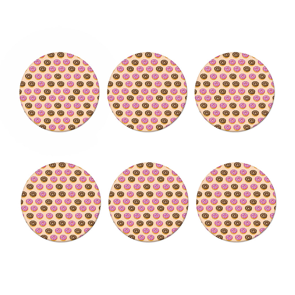 8-Bit Pixel Donut Print Coaster Set
