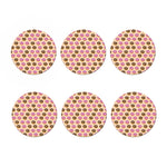 8-Bit Pixel Donut Print Coaster Set