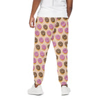 8-Bit Pixel Donut Print Cotton Pants