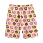 8-Bit Pixel Donut Print Cotton Shorts