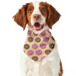 8-Bit Pixel Donut Print Dog Bandana