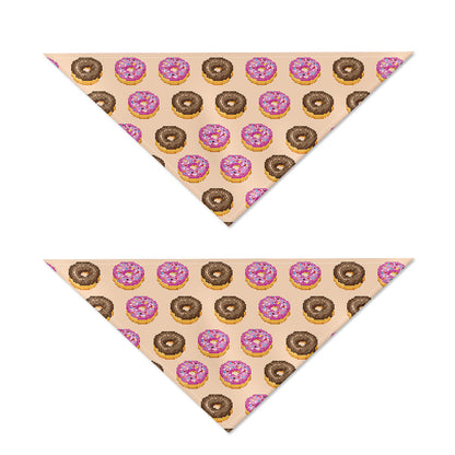 8-Bit Pixel Donut Print Dog Bandana