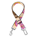 8-Bit Pixel Donut Print Dog Seat Belt