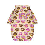 8-Bit Pixel Donut Print Dog Zip Up Hoodie