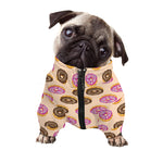 8-Bit Pixel Donut Print Dog Zip Up Jacket