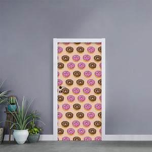 8-Bit Pixel Donut Print Door Sticker