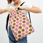 8-Bit Pixel Donut Print Drawstring Backpack