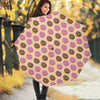 8-Bit Pixel Donut Print Foldable Umbrella