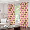 8-Bit Pixel Donut Print Grommet Curtains