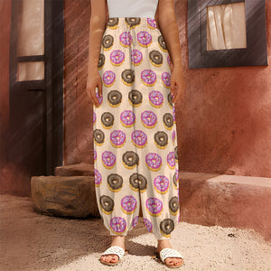 8-Bit Pixel Donut Print Harem Pants