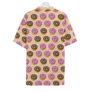 8-Bit Pixel Donut Print Hawaiian Shirt