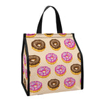 8-Bit Pixel Donut Print Insulated Lunch Tote