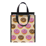 8-Bit Pixel Donut Print Insulated Lunch Tote