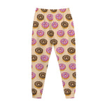 8-Bit Pixel Donut Print Jogger Pants