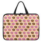 8-Bit Pixel Donut Print Laptop Sleeve With Handle