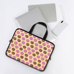 8-Bit Pixel Donut Print Laptop Sleeve With Handle