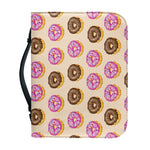 8-Bit Pixel Donut Print Leather Bible Cover