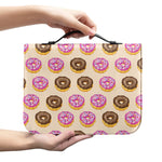 8-Bit Pixel Donut Print Leather Bible Cover