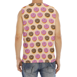 8-Bit Pixel Donut Print Men's Fitness Tank Top