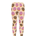 8-Bit Pixel Donut Print Men's Leggings