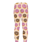 8-Bit Pixel Donut Print Men's leggings