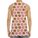 8-Bit Pixel Donut Print Men's Muscle Tank Top