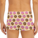 8-Bit Pixel Donut Print Men's Short Boxer Briefs