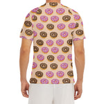 8-Bit Pixel Donut Print Men's Short Sleeve Rash Guard