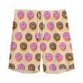 8-Bit Pixel Donut Print Men's Athletic Shorts