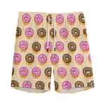 8-Bit Pixel Donut Print Men's Sports Shorts