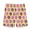 8-Bit Pixel Donut Print Men's Sports Shorts