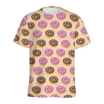 8-Bit Pixel Donut Print Men's Sports T-Shirt