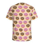 8-Bit Pixel Donut Print Men's Sports T-Shirt