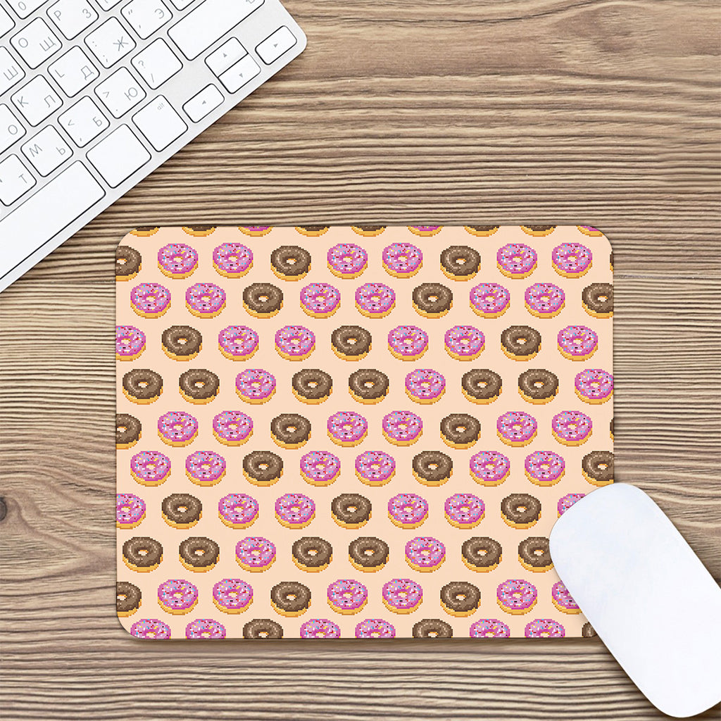 8-Bit Pixel Donut Print Mouse Pad