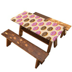 8-Bit Pixel Donut Print Picnic Table Cover