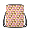 8-Bit Pixel Donut Print Rectangular Crossbody Bag